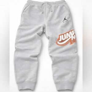 Nike Air Jordan Jumpman Fleece Jogger Pants | Men’s | White / Light Grey LRG